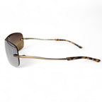 Vintage 90's Polo Jeans Soul Rimless Shield Reflective Tortoise Shell Sunglasses