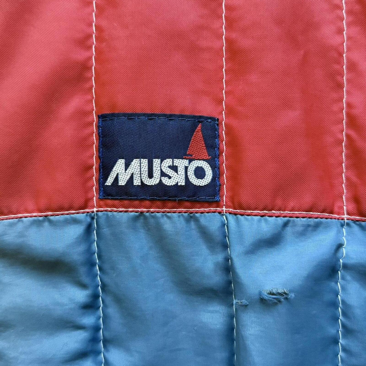 Vintage 1980's Musto Quilted Colourblock Technical Sailing Vest.
