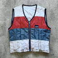 Vintage 1980's Musto Quilted Colourblock Technical Sailing Vest.