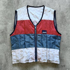 Vintage 1980's Musto Quilted Colourblock Technical Sailing Vest.