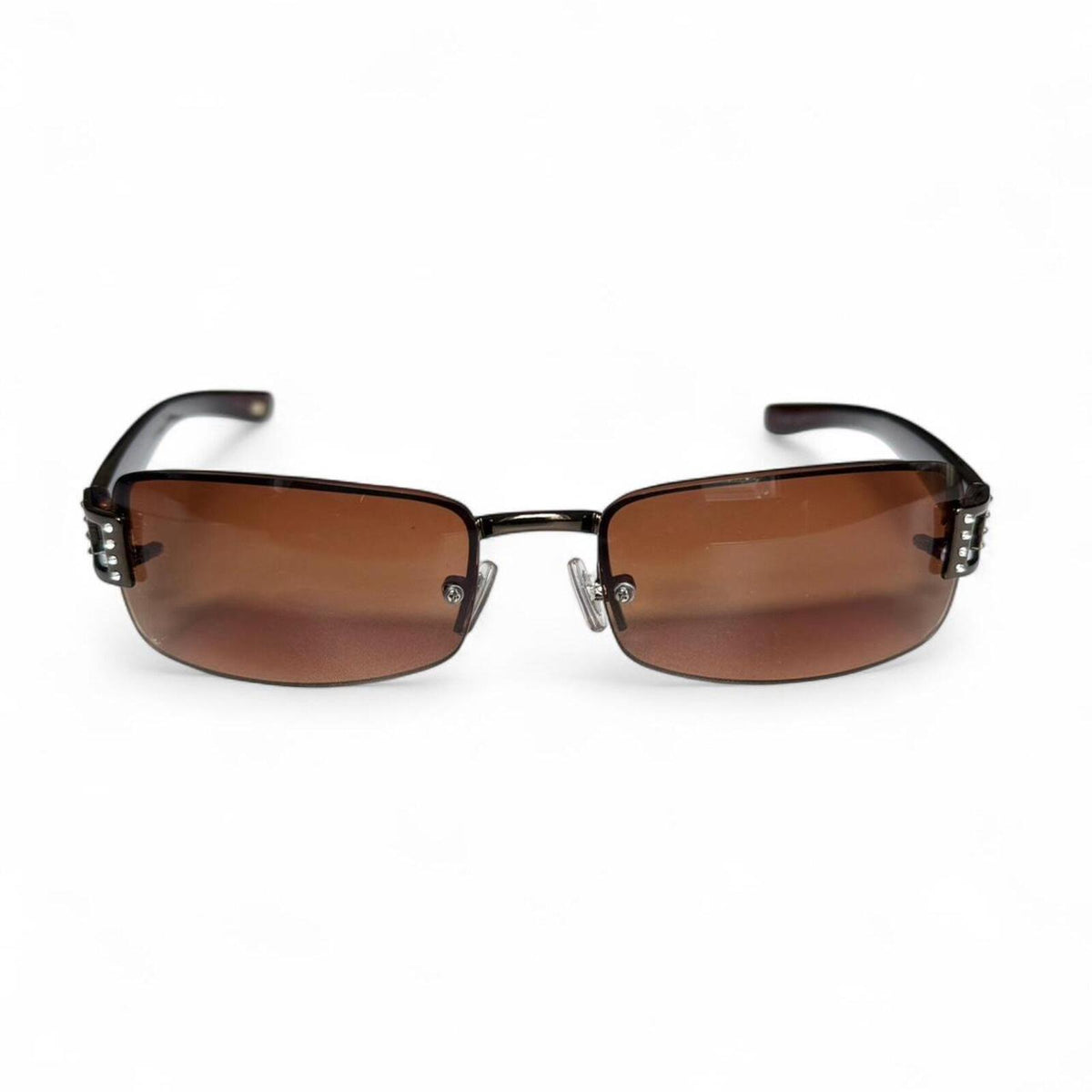 Vintage 2000's Fossil Squre Wire Frame Y2K Casual Sunglasses.