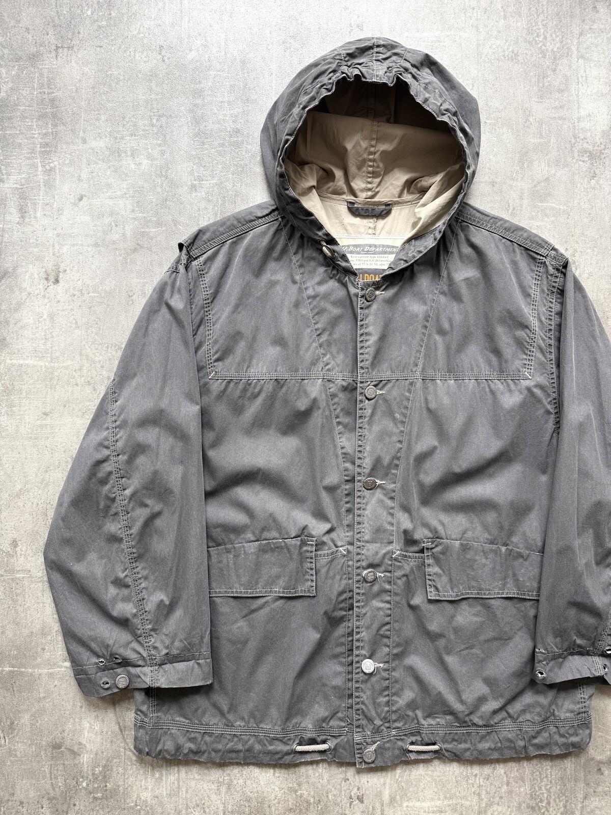 Vintage 1980's U-Boat Type N-8B Italian Made Crinkle Canvas Boating Smock.
