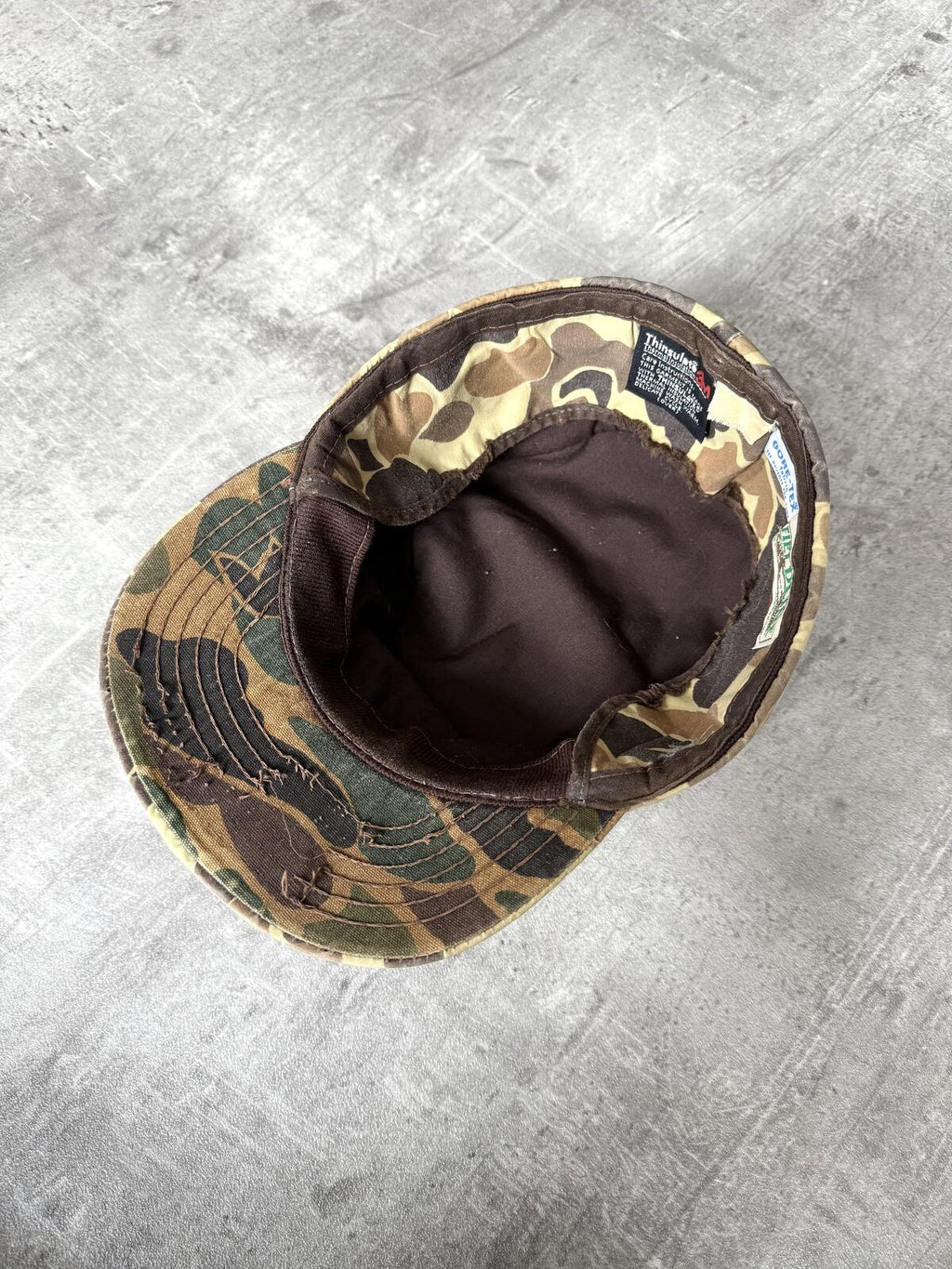 Vintage 1990’s Fieldline USA Duck Camo Canvas Goretex Sporting Cap.