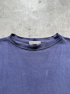 Vintage 80s Stone Island Marina Garment Dye Distressed Square Pocket Graphic Tee