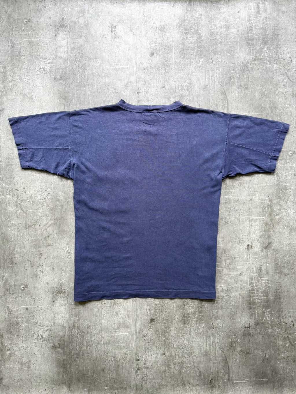 Vintage 80s Stone Island Marina Garment Dye Distressed Square Pocket Graphic Tee