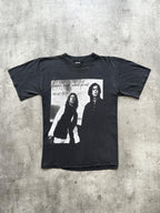 1995 Jimmy Paige & Robert Plant No Quarter Tour Led Zeppelin Faded Graphic Tee.