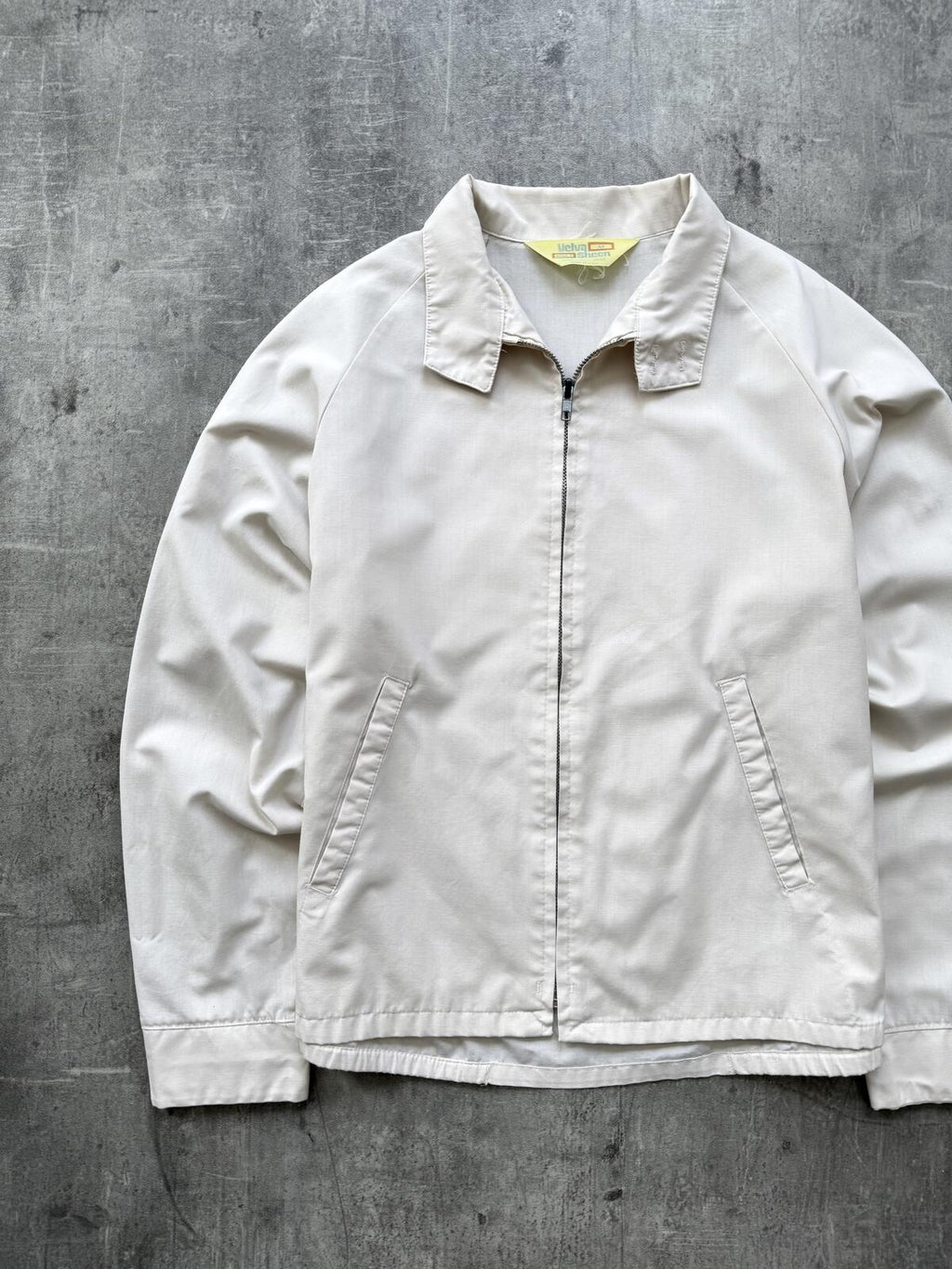 Vintage 1970's Velva Sheen Pride Zipper Lightweight Cropped Summer Blouson.