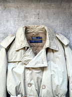 1990's Polo Ralph Lauren Double Breasted Goose Down Belted Commander Trench Coat