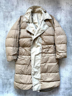 1990's Polo Ralph Lauren Double Breasted Goose Down Belted Commander Trench Coat