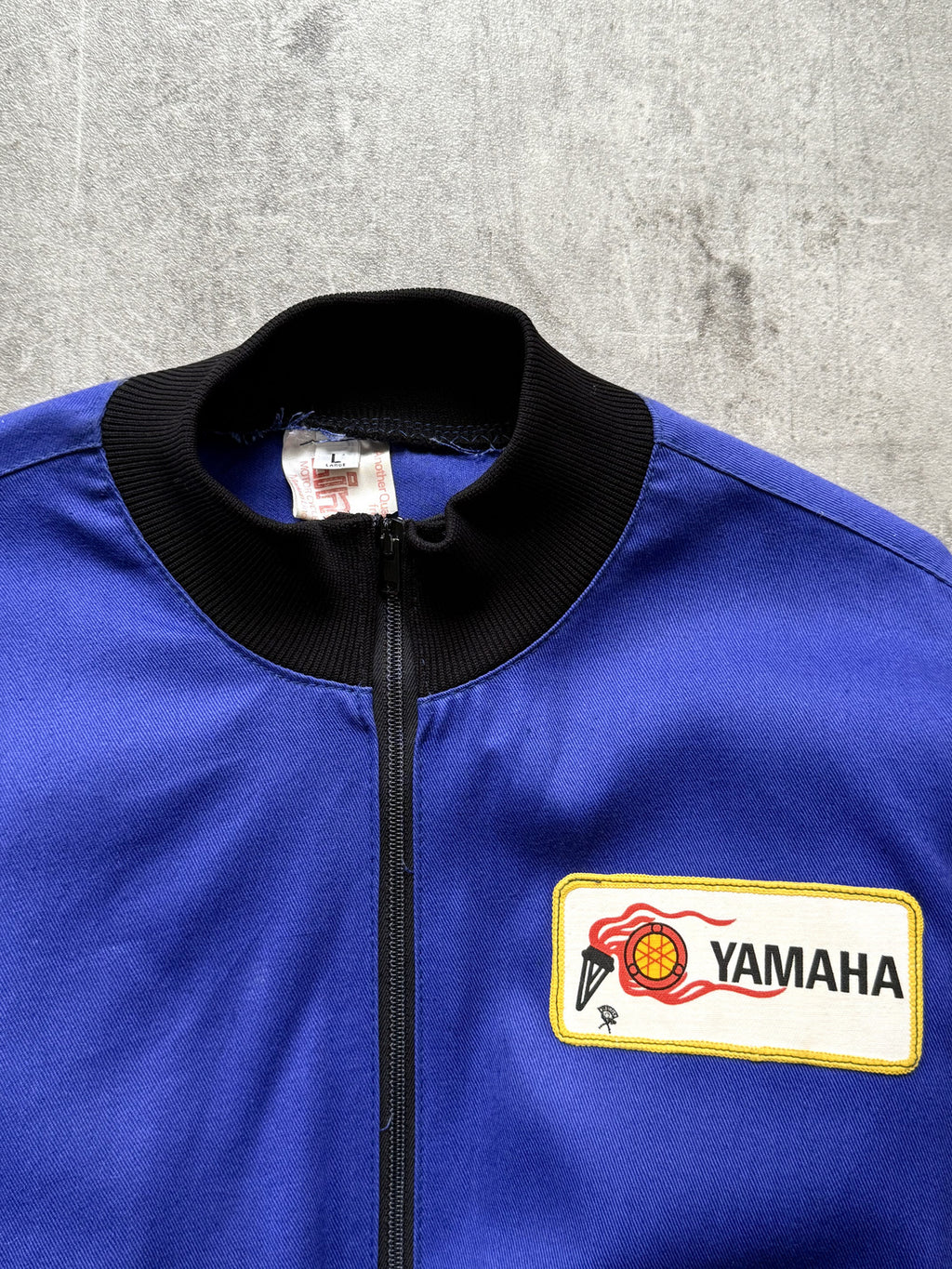 Vintage 1960's Yamaha Japan Aero Zip Cropped Motorcycle Work Bomber Blouson.