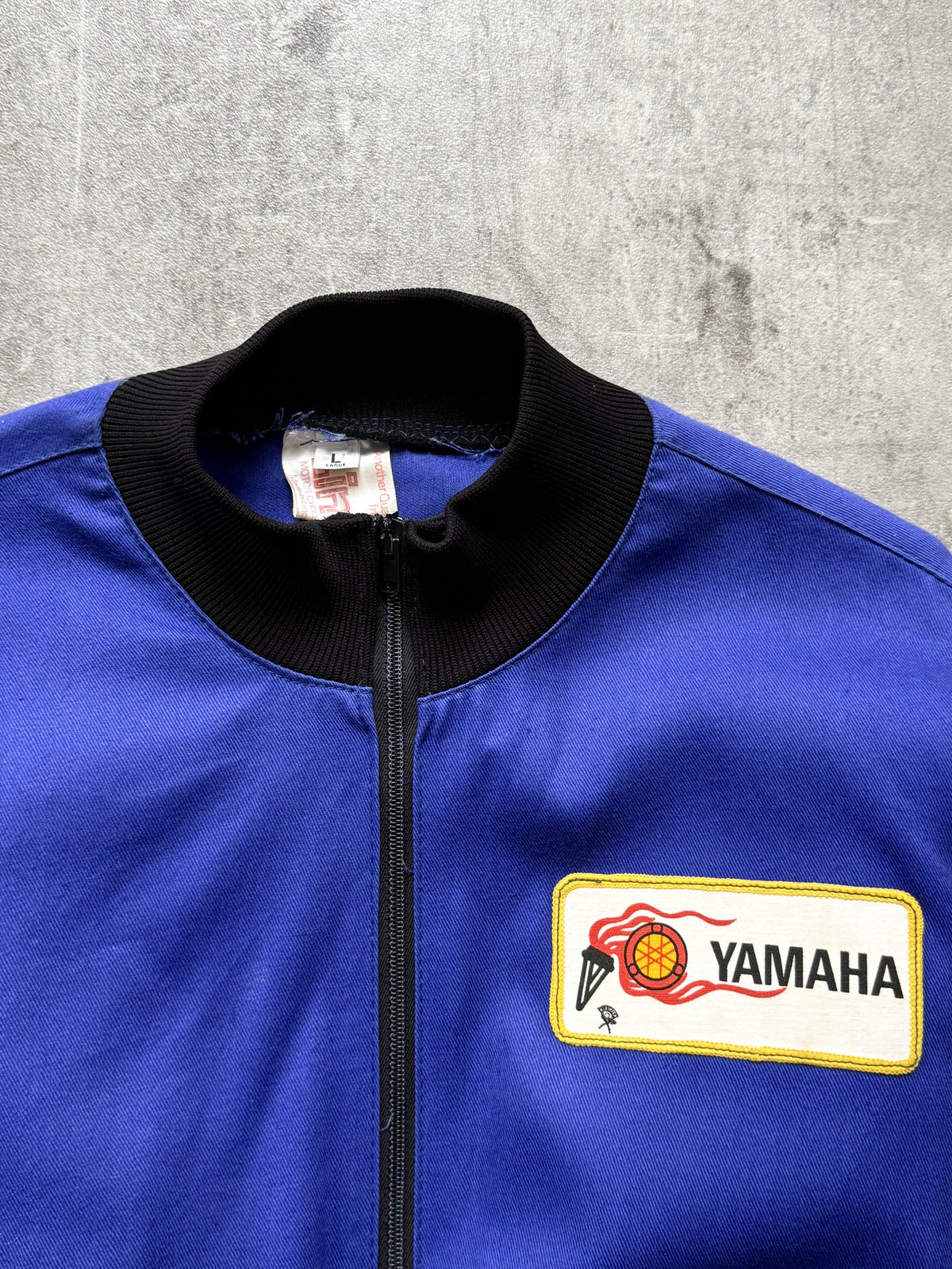 Vintage 1960's Yamaha Japan Aero Zip Cropped Motorcycle Work Bomber Blouson.