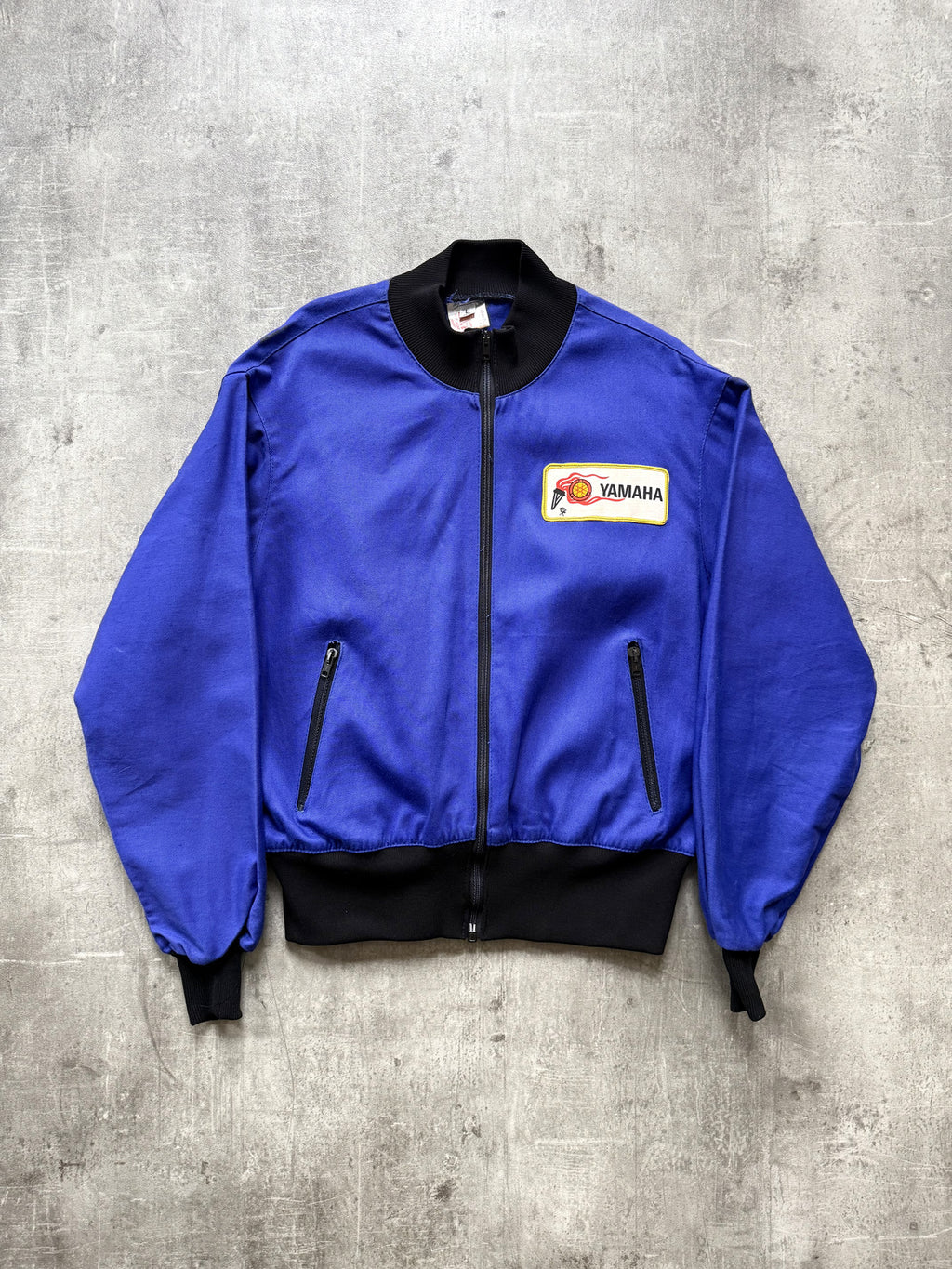 Vintage 1960's Yamaha Japan Aero Zip Cropped Motorcycle Work Bomber Blouson.