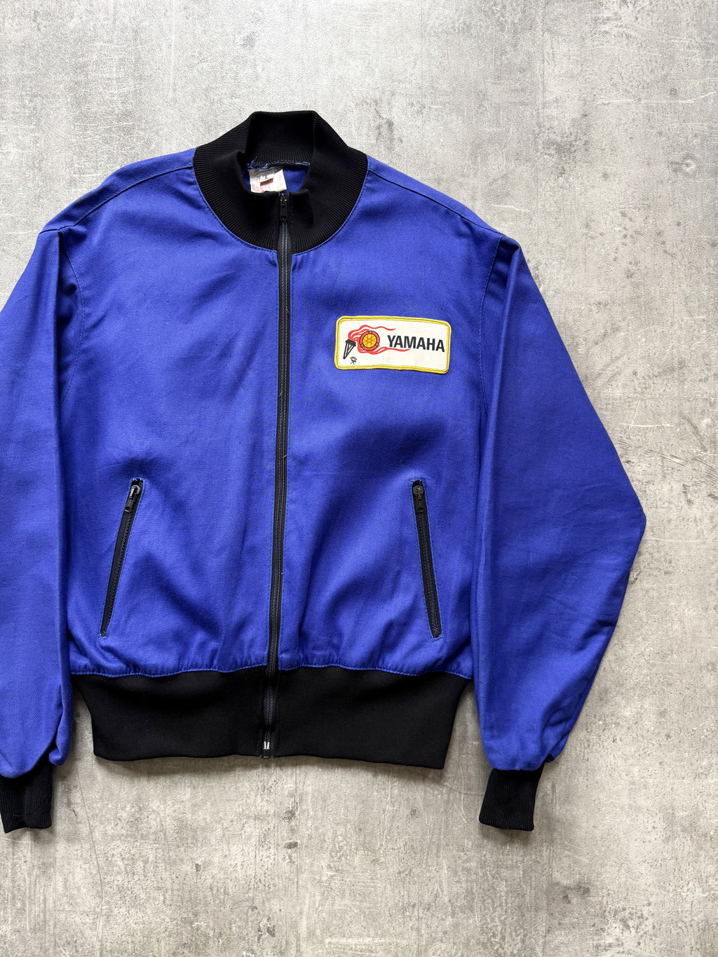 Vintage 1960's Yamaha Japan Aero Zip Cropped Motorcycle Work Bomber Blouson.