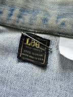 Vintage Late 1960s Lee US Union Made Sanfor Faded College Denim Rider Blouson
