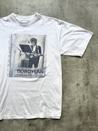 Vintage 1990s Bob Dylan "Anyday Now, I Shall Be Released" Graphic Blue Grape Tee