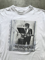 Vintage 1990s Bob Dylan "Anyday Now, I Shall Be Released" Graphic Blue Grape Tee