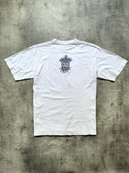 Vintage 1990s Bob Dylan "Anyday Now, I Shall Be Released" Graphic Blue Grape Tee