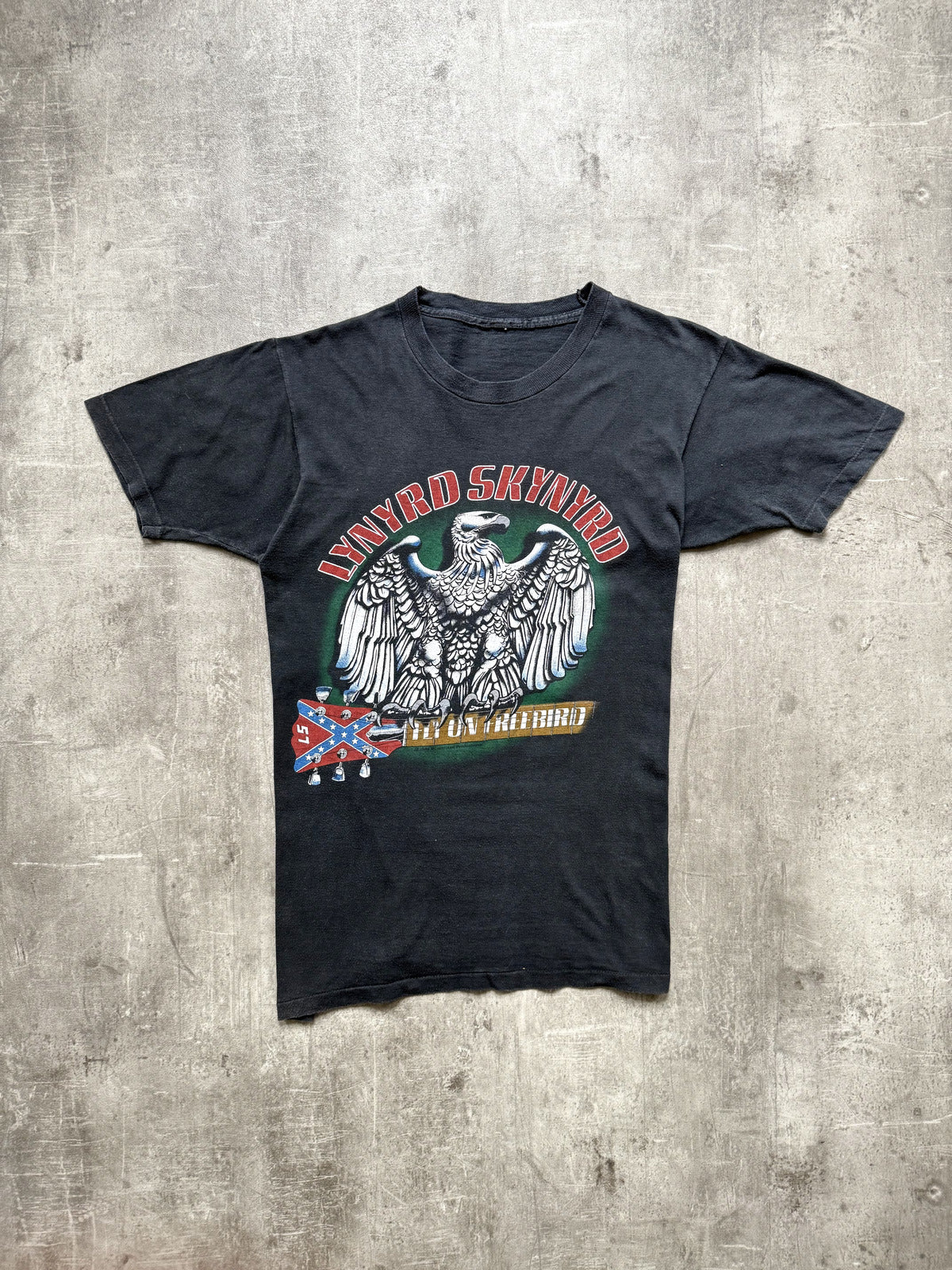Vintage 1988 Lynyrd Skynyrd Fly On Freebird Single Stitch Music Graphic Tee.