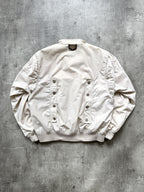 Vintage 1990’s Liberto M-A2 Style Cropped Boxy Summer Utility Bomber Jacket.