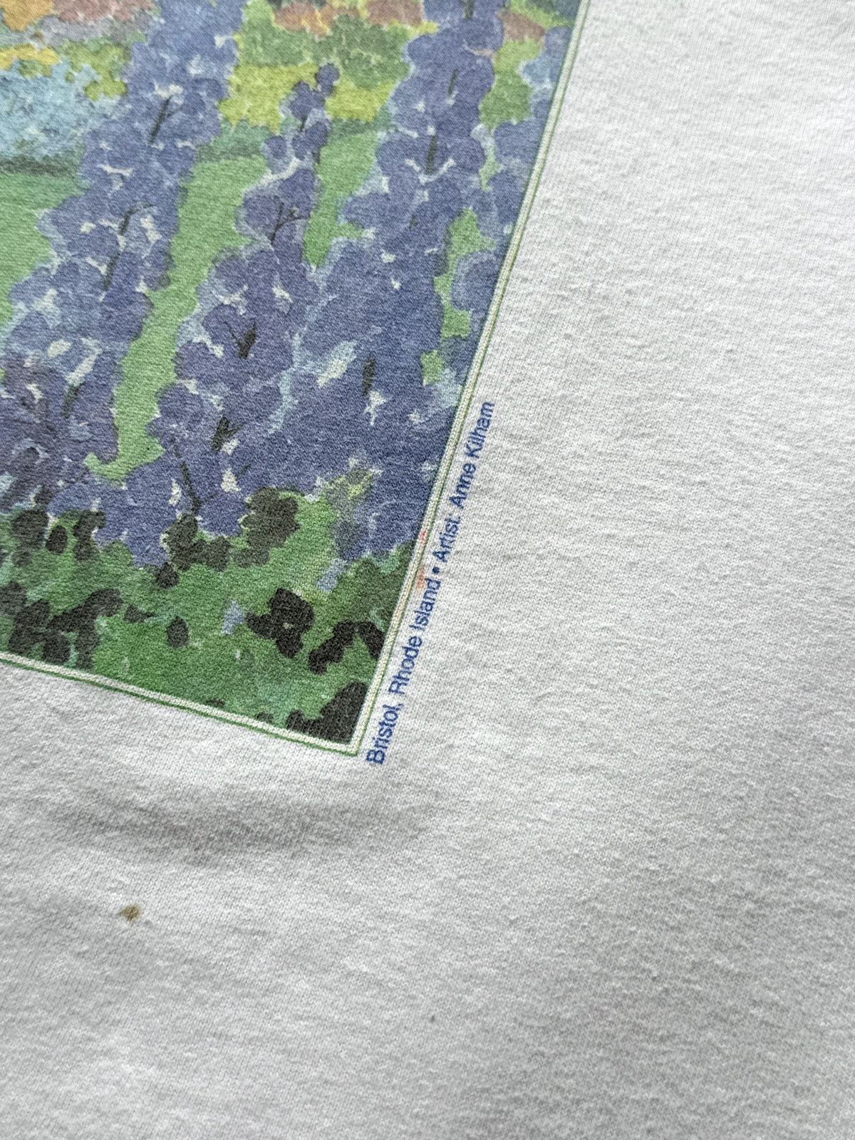 Vintage 1990's Blithewold Mansion Anne Kilham Art Single Stitch Graphic Tee.