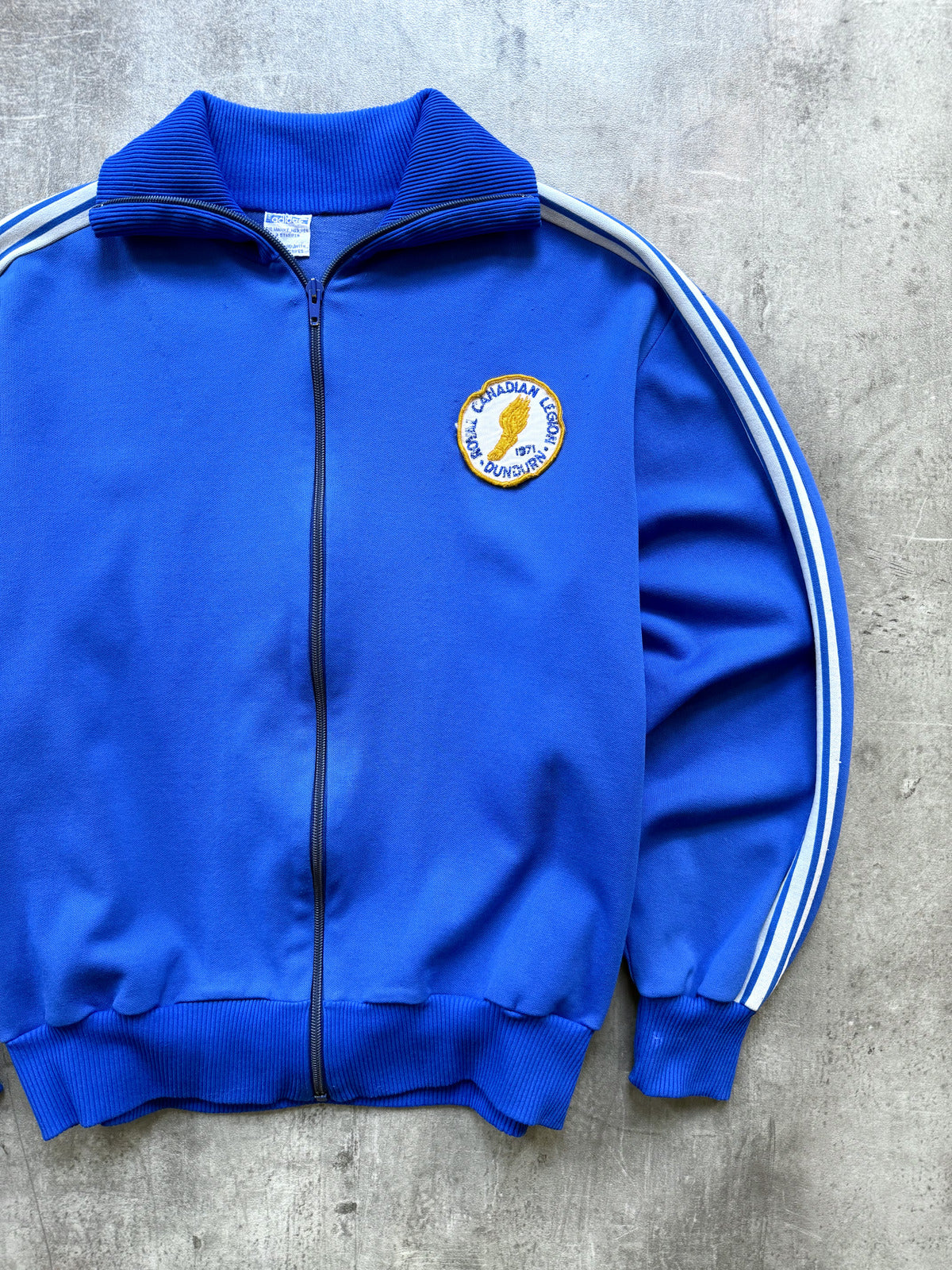 Vintage 1970’s Adidas Royal Canadian Leigon Yugoslavian Made Full Zip Sweatshirt