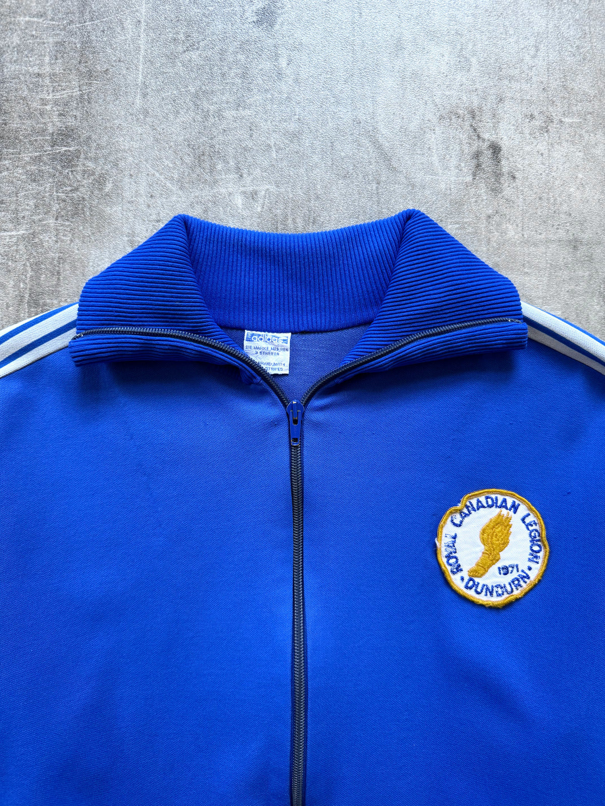 Vintage 1970’s Adidas Royal Canadian Leigon Yugoslavian Made Full Zip Sweatshirt