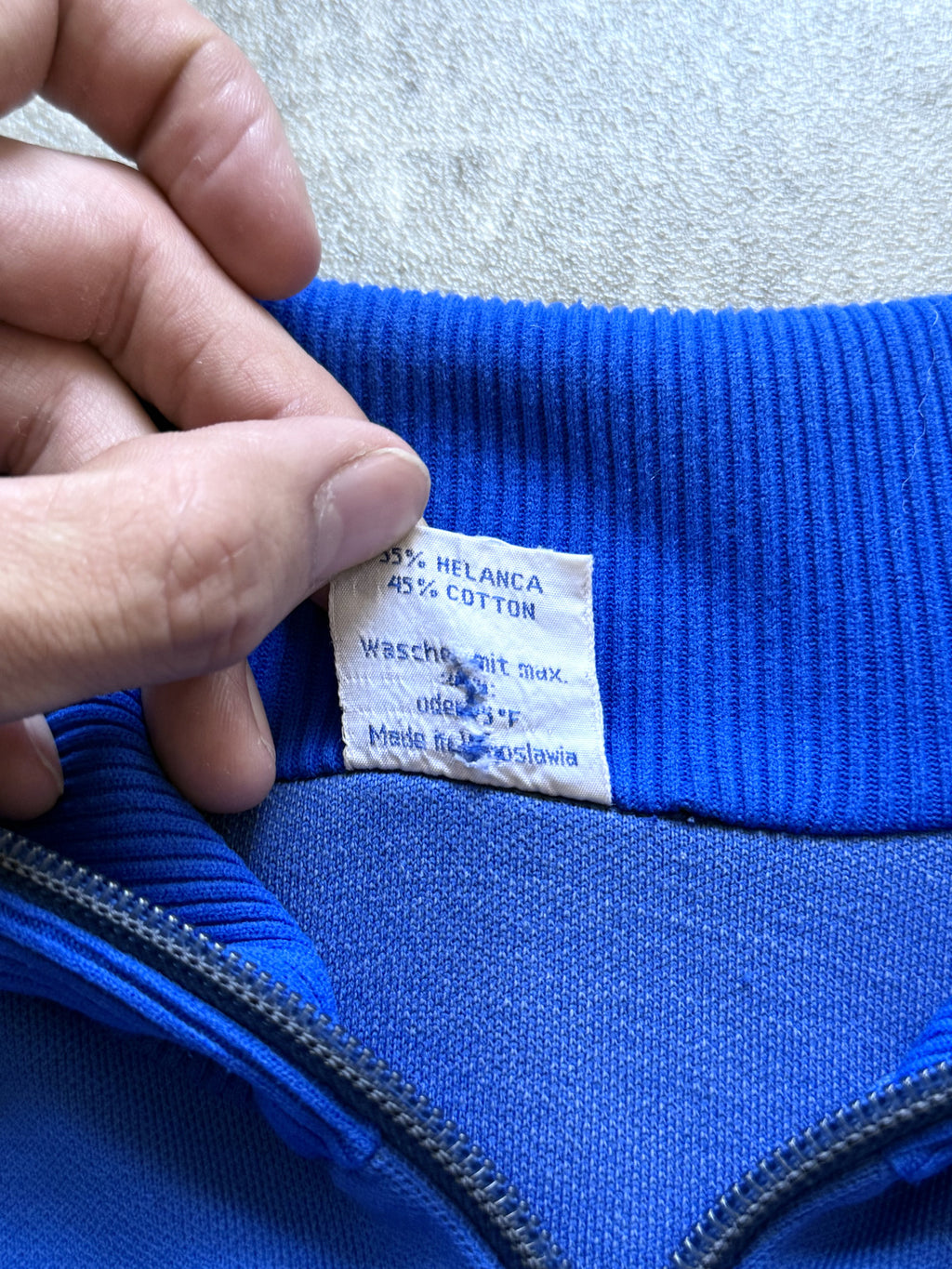 Vintage 1970’s Adidas Royal Canadian Leigon Yugoslavian Made Full Zip Sweatshirt