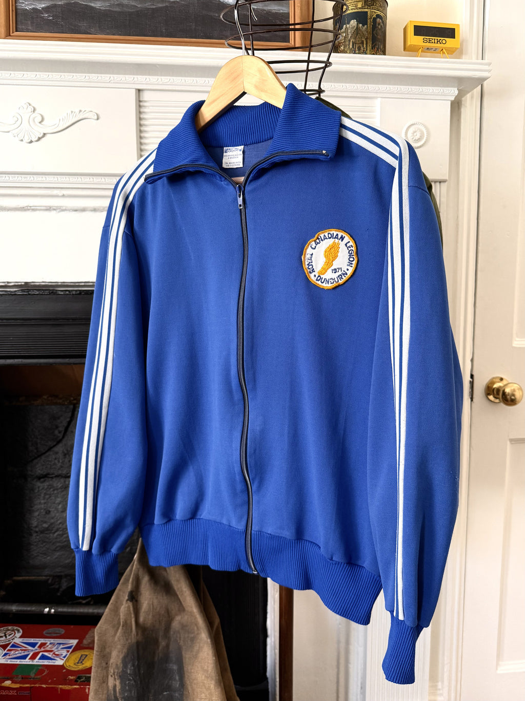 Vintage 1970’s Adidas Royal Canadian Leigon Yugoslavian Made Full Zip Sweatshirt