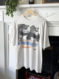 Vintage 1990’s Ardman Animations Creature Comforts Slogan Promo Graphic Tee.