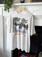 Vintage 1990’s Ardman Animations Creature Comforts Slogan Promo Graphic Tee.