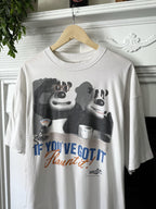 Vintage 1990’s Ardman Animations Creature Comforts Slogan Promo Graphic Tee.