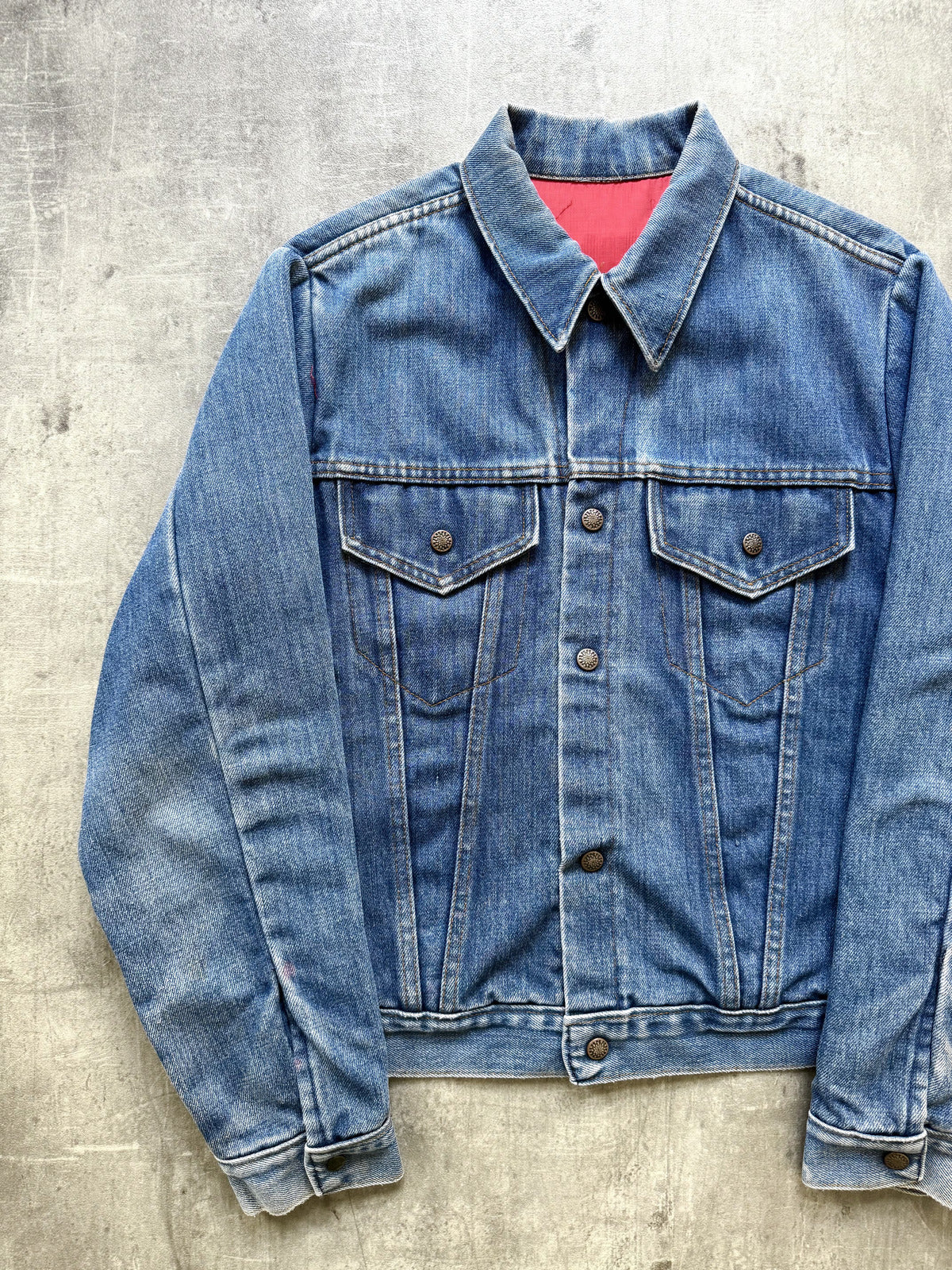 Vintage 1970’s American Cropped Denim Faded Western Type III Rider Blouson.