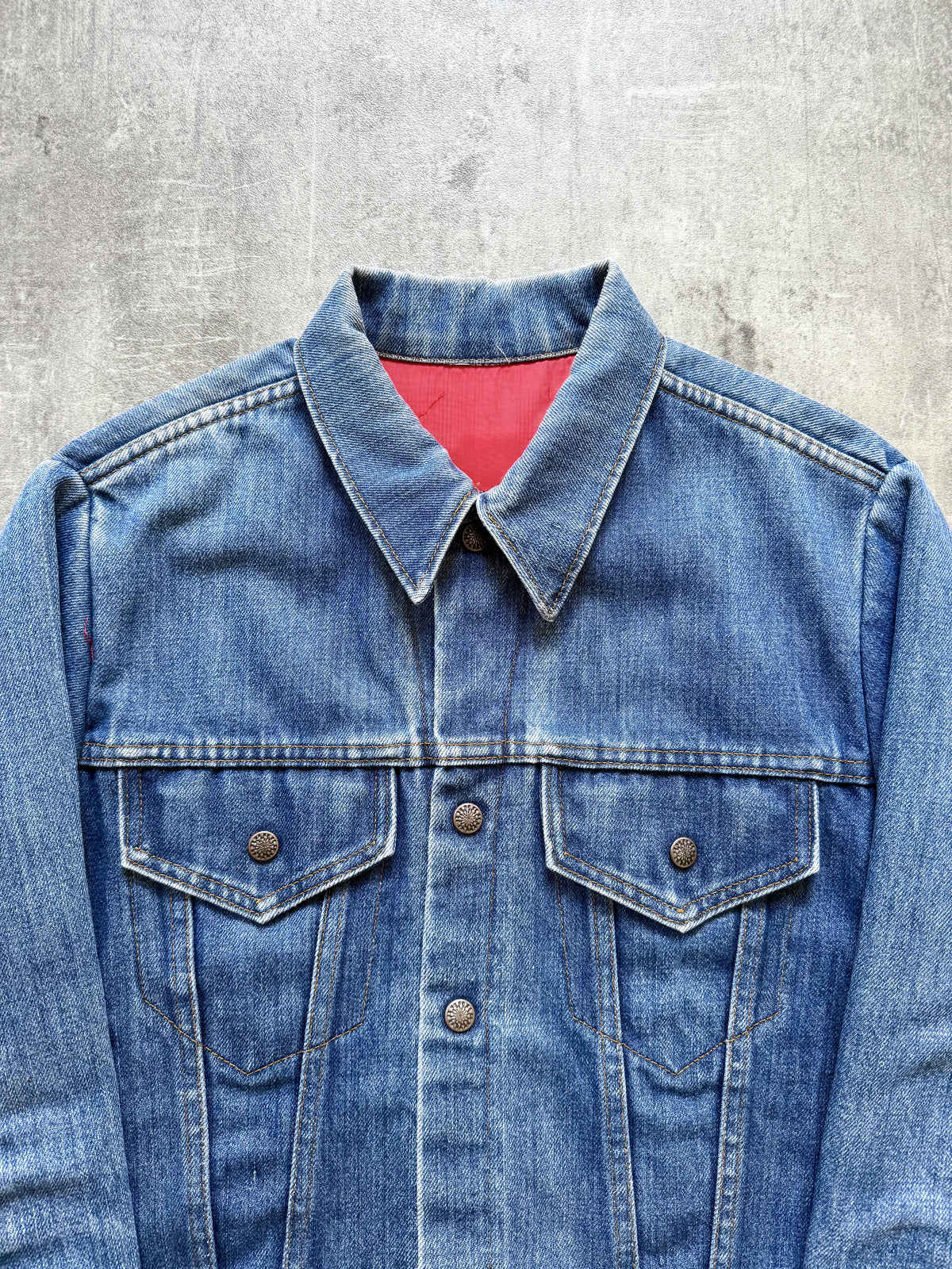 Vintage 1970’s American Cropped Denim Faded Western Type III Rider Blouson.