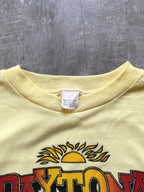 Vintage 1970's American Daytona Beach Florida Single Stitch Yellow Graphic Tee.