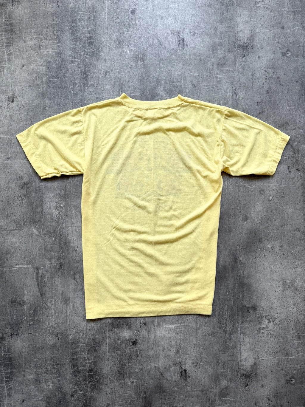 Vintage 1970's American Daytona Beach Florida Single Stitch Yellow Graphic Tee.
