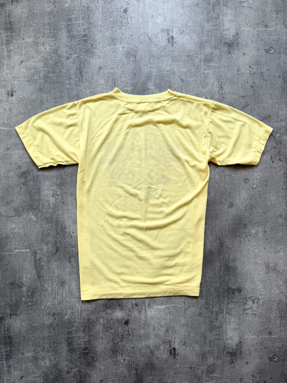 Vintage 1970's American Daytona Beach Florida Single Stitch Yellow Graphic Tee.