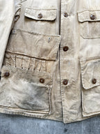 Vintage 1950’s Canadian Rice Sportswear Faded Duck Canvas Field Coat.