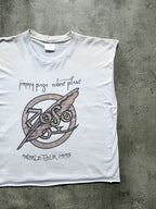 1995 Jimmy Paige & Robert Plant World Tour Led Zeppelin Cropped Graphic Vest.