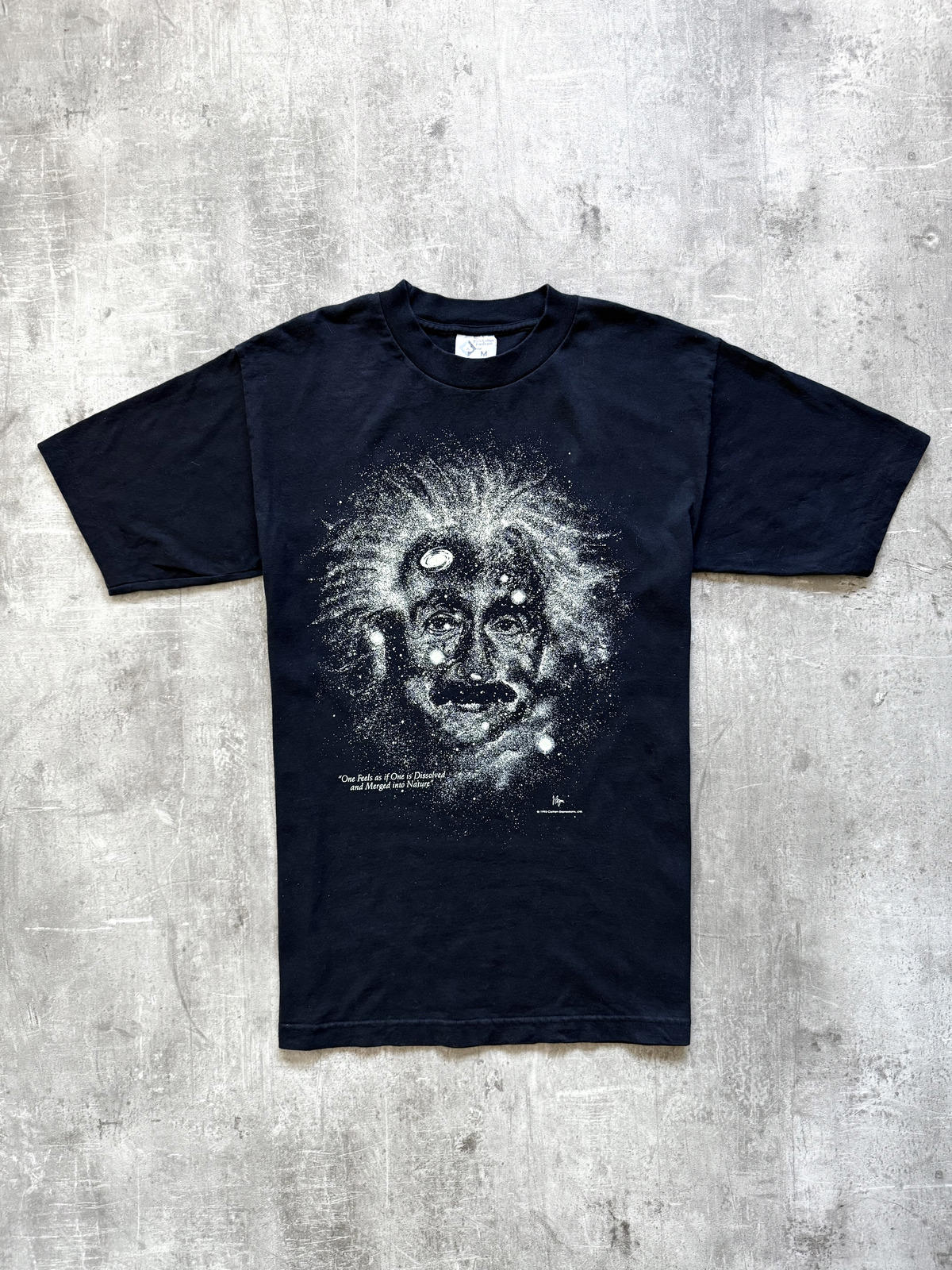 Vintage 1993 Einstein Universe Portrait Single Stitch Graphic Tee.