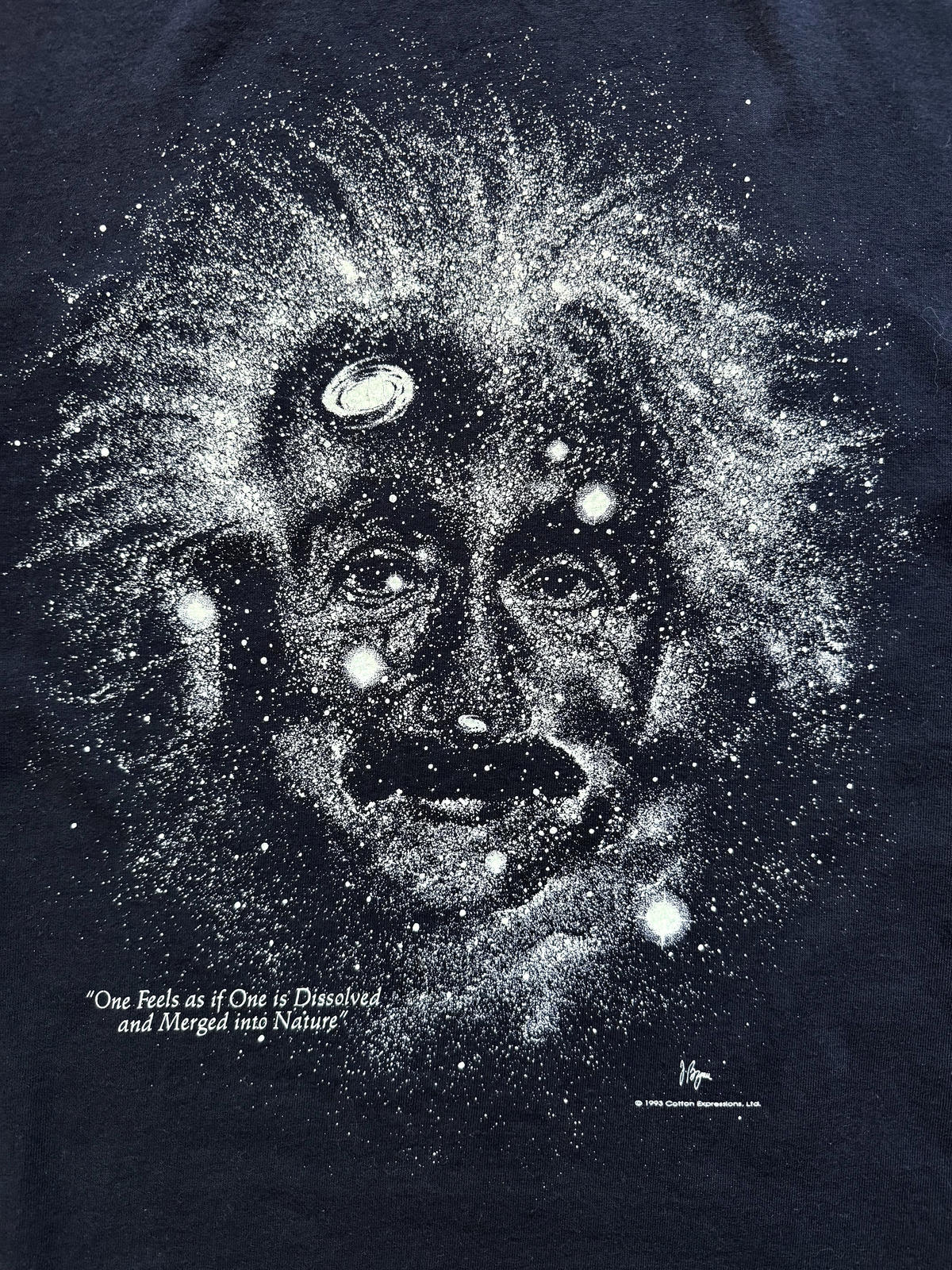 Vintage 1993 Einstein Universe Portrait Single Stitch Graphic Tee.