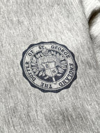 Vintage 1990's Duffer St. George 60s College Reverse Weave Cropped Sweatshirt.