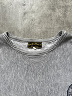 Vintage 1990's Duffer St. George 60s College Reverse Weave Cropped Sweatshirt.