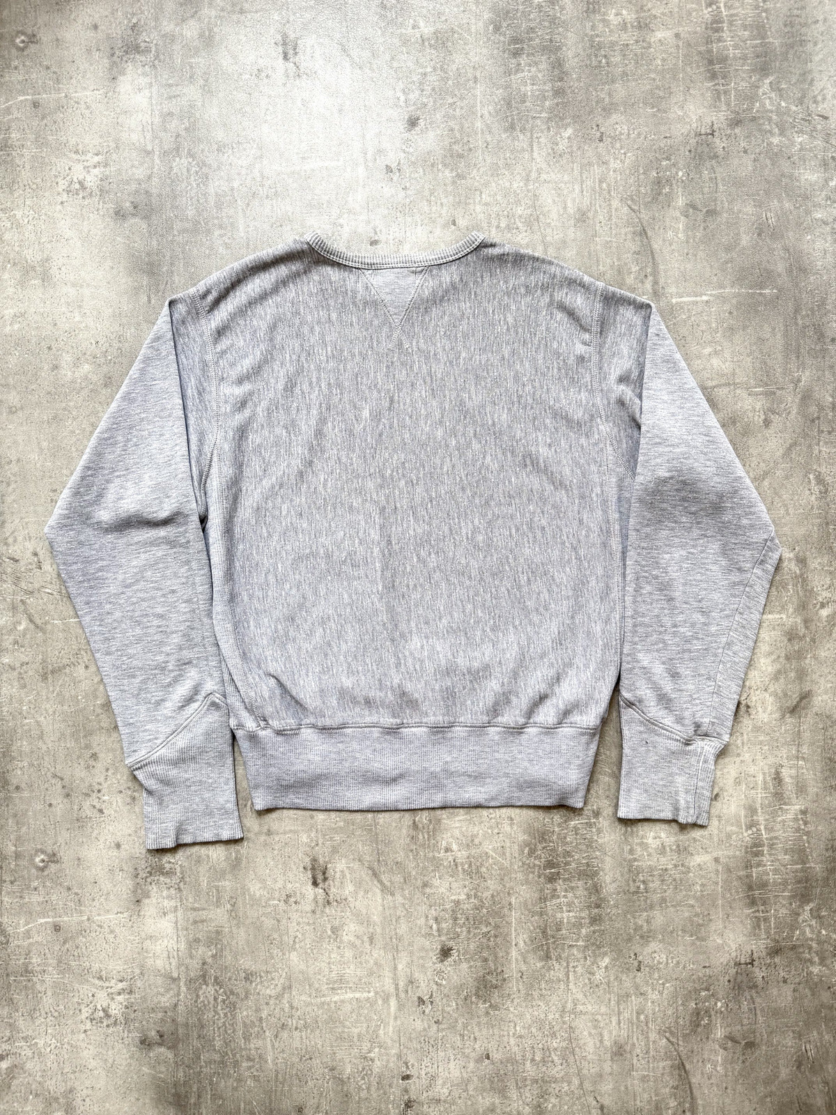 Vintage 1990's Duffer St. George 60s College Reverse Weave Cropped Sweatshirt.