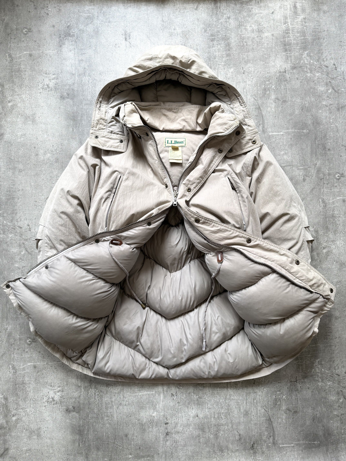 Vintage 1990’s L.L.Bean Arctic Down Quilt Mountaineering Smock Parka.