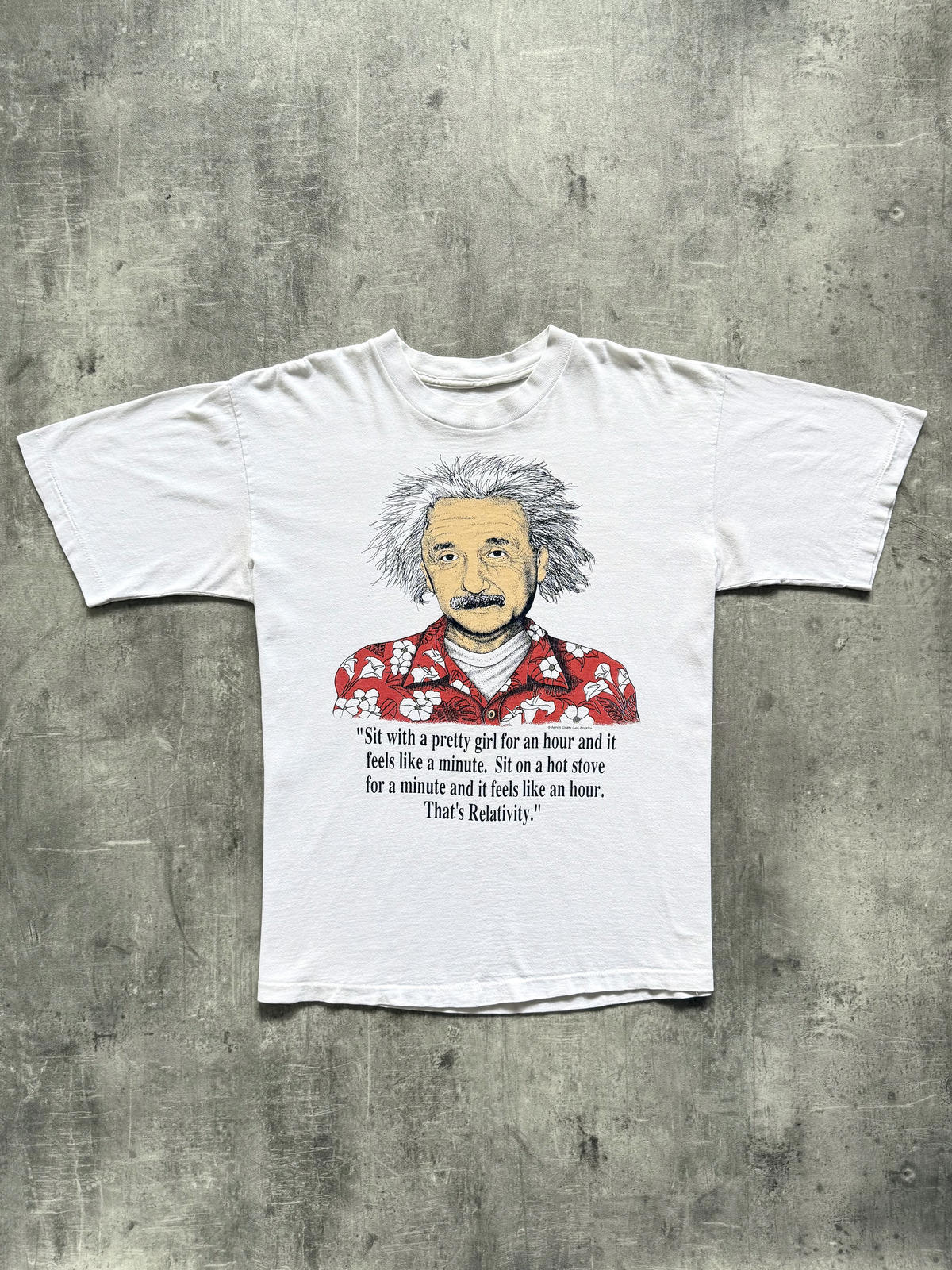 Vintage 1990’s Einstein Portrait Novelty Single Stitch Graphic Tee.