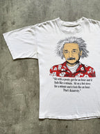 Vintage 1990’s Einstein Portrait Novelty Single Stitch Graphic Tee.