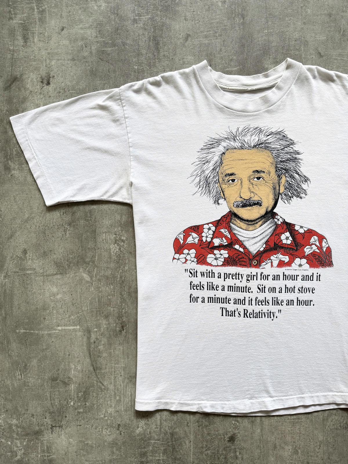 Vintage 1990’s Einstein Portrait Novelty Single Stitch Graphic Tee.