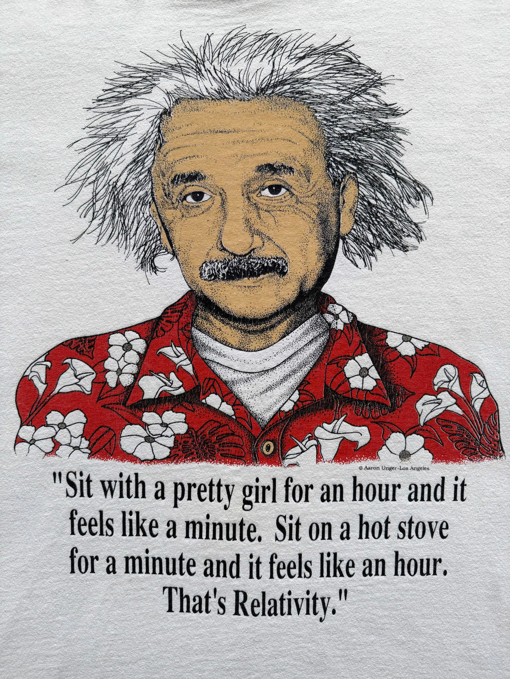 Vintage 1990’s Einstein Portrait Novelty Single Stitch Graphic Tee.