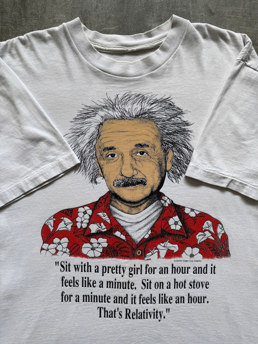 Vintage 1990’s Einstein Portrait Novelty Single Stitch Graphic Tee.