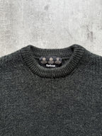 Vintage Barbour Tyne British Wool Chunky Fisherman Knit Crewneck Jumper